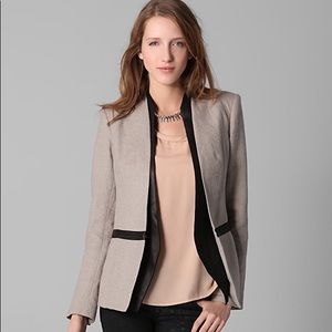 This collarless linen Helmut Lang jacket NEW
